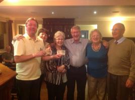 Team Reed, Johnson and Purdy who were victorious in the quiz 